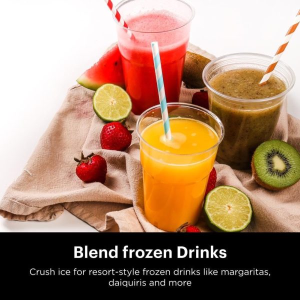 Ninja Blender, For-Smoothies, Salsa, Shakes, Slush, and-Frozen Drinks, Blender, Pitcher, and-Lid, Blender for-Kitchen, Crushes Ice, Fruit, and-Veggies, 1000-Watt, Dishwasher Safe, Black, NJ601AMZ​ - Image 3