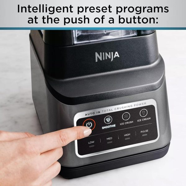 Ninja BN701 Professional Plus Blender, 1400 Peak Watts, 3 Functions for Smoothies, Frozen Drinks & Ice Cream with Auto IQ, 72-oz.* Total Crushing Pitcher & Lid, Dark Grey - Image 7