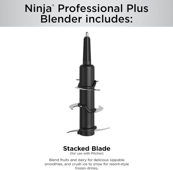 Ninja BN701 Professional Plus Blender, 1400 Peak Watts, 3 Functions for Smoothies, Frozen Drinks & Ice Cream with Auto IQ, 72-oz.* Total Crushing Pitcher & Lid, Dark Grey - Image 9